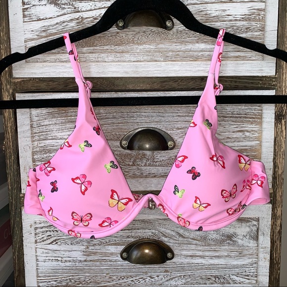 Zaful Underwire Pink Butterfly Bikini - Picture 7 of 16